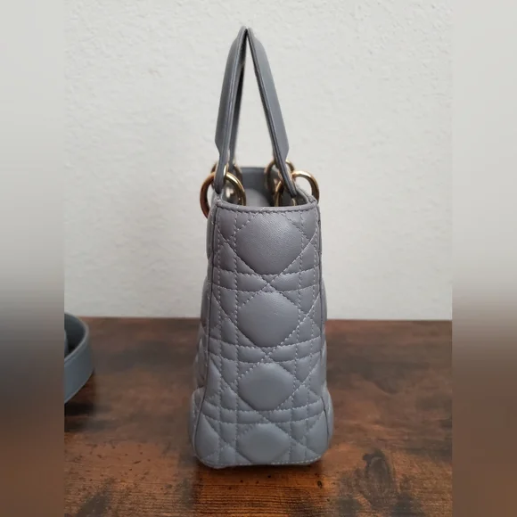 Dior Lambskin Cannage Small My ABC Dior Lady Dior Grey - Picture 6 of 16